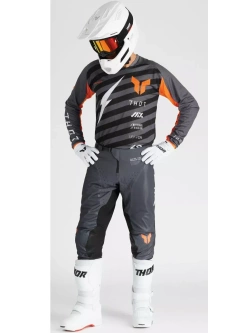 Bluza enduro Thor Launchmode Vented Raid szaro-czarna