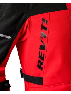 Kurtka motocyklowa damska tekstylna REV’IT! Convergent H2O czerwono-czarna