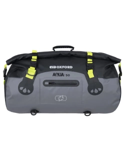 Torba na tył Oxford Aqua RollBag szaro-żółta (50 l)