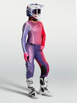 Bluza cross damska Alpinestars MX Stella Fluid Kepler fioletowo-czerwona