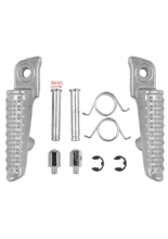 Podnóżki motocyklowe kierowcy BikeTec Honda CBR 600RR (03-06)/ 1000RR (02-14)/ R (08-11) srebrne