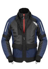 Kurtka motocyklowa tekstylna Spidi Net H2Out czarno-niebieska