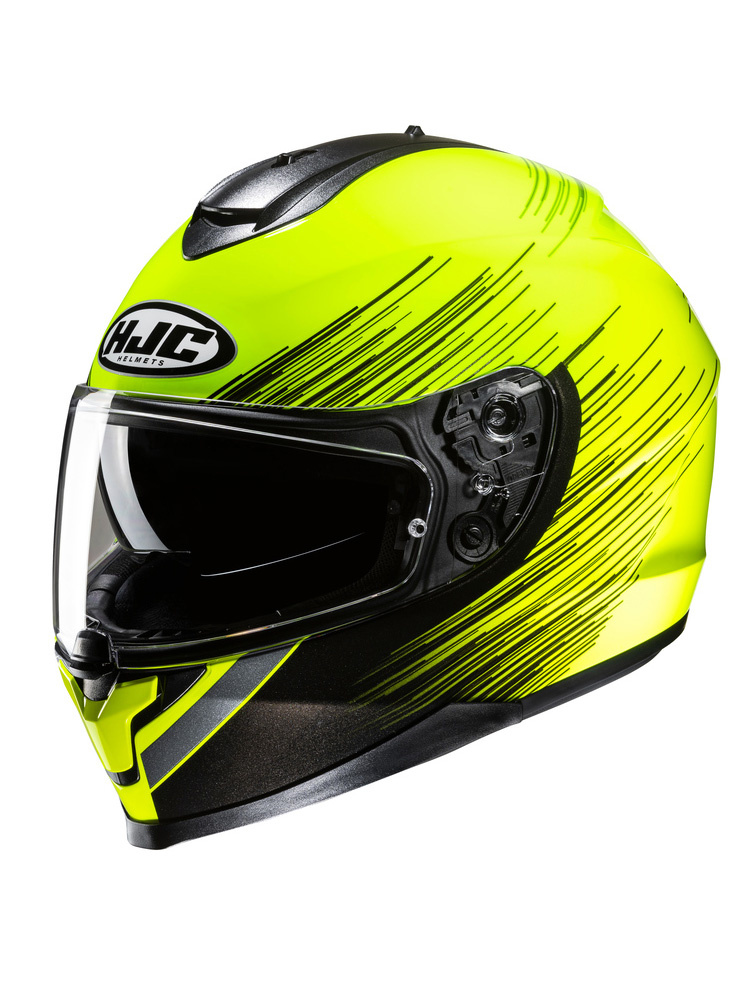 Kask integralny HJC C70N Sway żółto-czarny