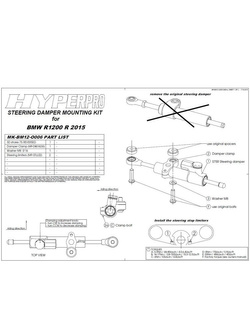 Amortyzator skrętu CSC Touratech do BMW R1200R (15-20)