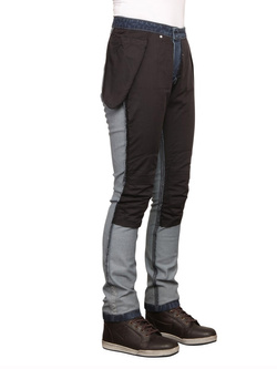 Jeansy motocyklowe damskie Modeka Lunella Mono czarne przecierane