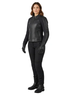 Kurtka motocyklowa damska skórzana REV'IT! Coral czarna