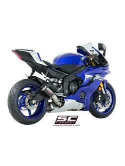 Tłumik SC-Project CR-T Carbon (Slip-on, Wysoka pozycja) - Yamaha YZF R6 [17-20]