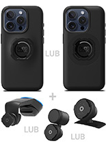 Zestaw do samochodu: etui na telefon iPhone 15 Pro + mocowanie Quad Lock