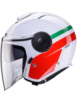 Kask otwarty Caberg Soho Zephyr biało-zielono-czerwony