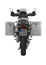 Zestaw: kufry boczne srebrne Zega Mundo + stelaże srebrne Touratech BMW R1150GS/ R1100GS/ R850GS (38+45L)