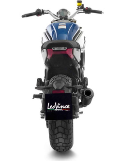 Tłumik motocyklowy LeoVince LV-10 Full Black [Slip-On, Black Stainless Steel] do CF Moto 700 CL-X Heritage / Sport (21-23)