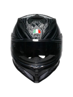 Kask integralny AGV K7 Damascus czarno-srebrny