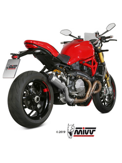 Tłumik motocyklowy Slip-On Line (MK3) MIVV do Ducati Monster 821 (18-20) / 1200 (17-21) carbon