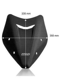 Szyba motocyklowa WRS Sport Benelli TRK 702/ X (23-) czarna matowa