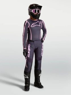 Bluza cross damska Alpinestars MX Stella Fluid Apex V2 szaro-różowa