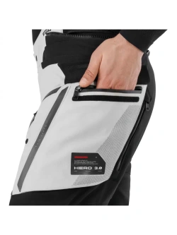 Spodnie motocyklowe tekstylne Shima Hero 3.0 szaro-niebieskie