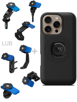 Zestaw na motocykl: etui na telefon iPhone 16 Pro + mocowanie Quad Lock
