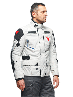 Kurtka motocyklowa tekstylna Dainese Splugen 3L D-Dry biało-czarna