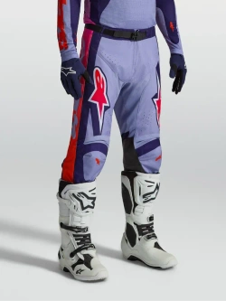 Spodnie cross Alpinestars MX Racer Air Hunt fioletowo-różowe