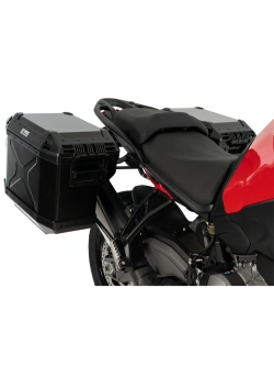 Zestaw: kufry boczne + stelaże Hepco&Becker Xplorer Cutout Ducati Multistrada V2/S (25-) czarne