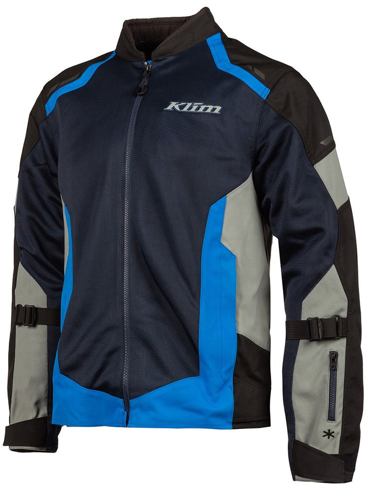 Kurtka motocyklowa tekstylna Klim Induction czarno-niebieska
