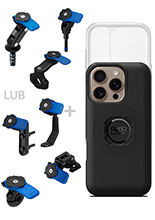 Zestaw na motocykl: etui MAG na telefon iPhone 16 Pro (magnetyczne) + wodoodporny pokrowiec MAG + mocowanie Quad Lock