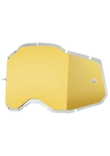 Szybka do gogli 100% Racecraft2, Accuri2, Strata2 lustrzana złota