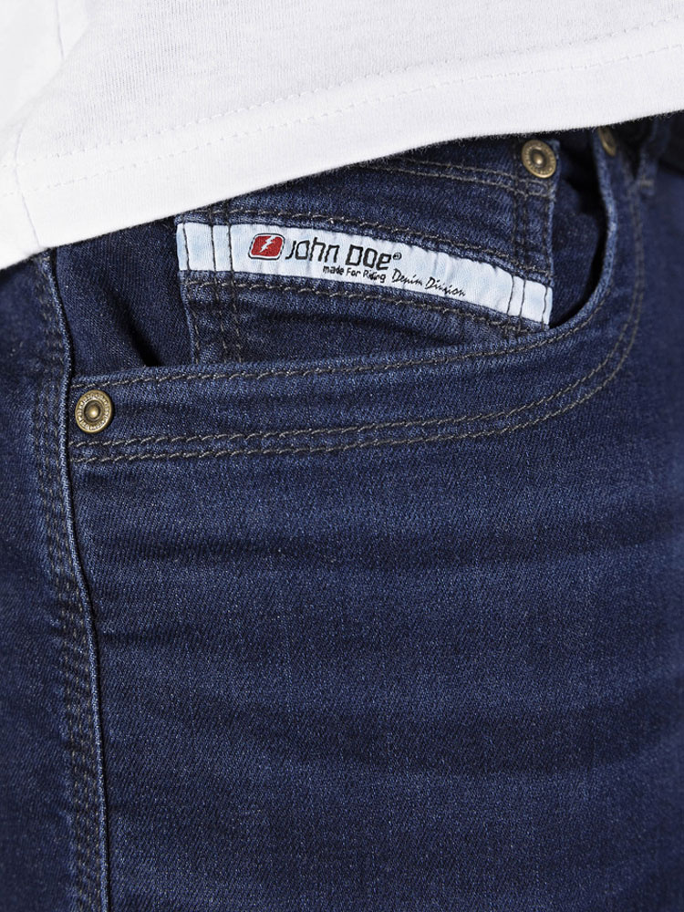Jeansy motocyklowe John Doe Original granatowe
