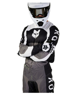 Bluza enduro Fox 180 Nitro czarno-biało-szara