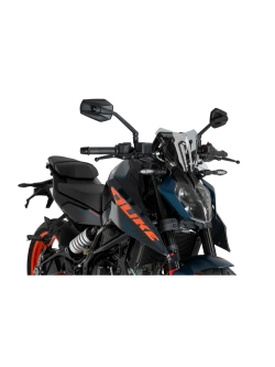 Szyba motocyklowa sportowa PUIG KTM 125 Duke (24-)/ 390 Duke (24-) lekko przyciemniana