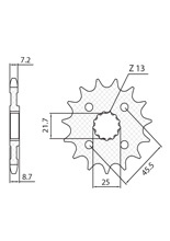 Zębatka przednia motocyklowa SUNSTAR 2137 15 Kawasaki Z 1000 (07-16)