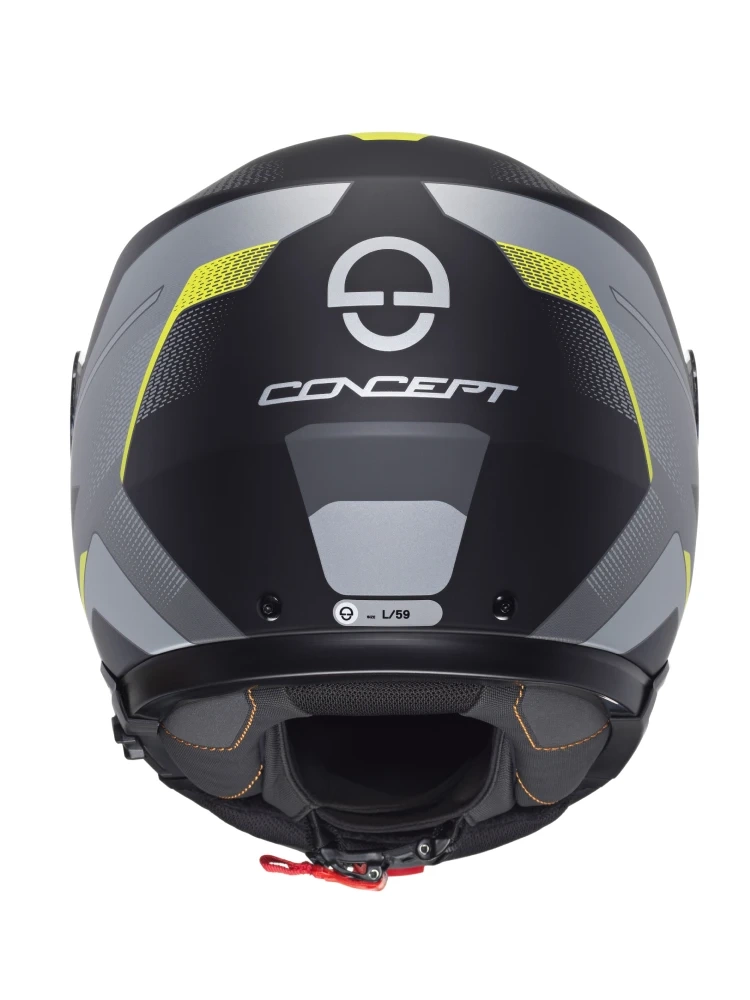 Kask szczękowy Schuberth Concept Tracer czarno-szaro-żółty