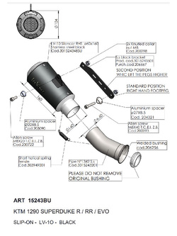 Tłumik motocyklowy LeoVince LV-10 Black Edition KTM 1290 Super Duke R (20-23)/ RR (21-23) czarny [stal nierdzewna] 
