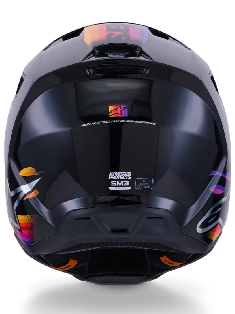 Kask enduro Alpinestars SM3 Force czarno-różowo-pomarańczowy