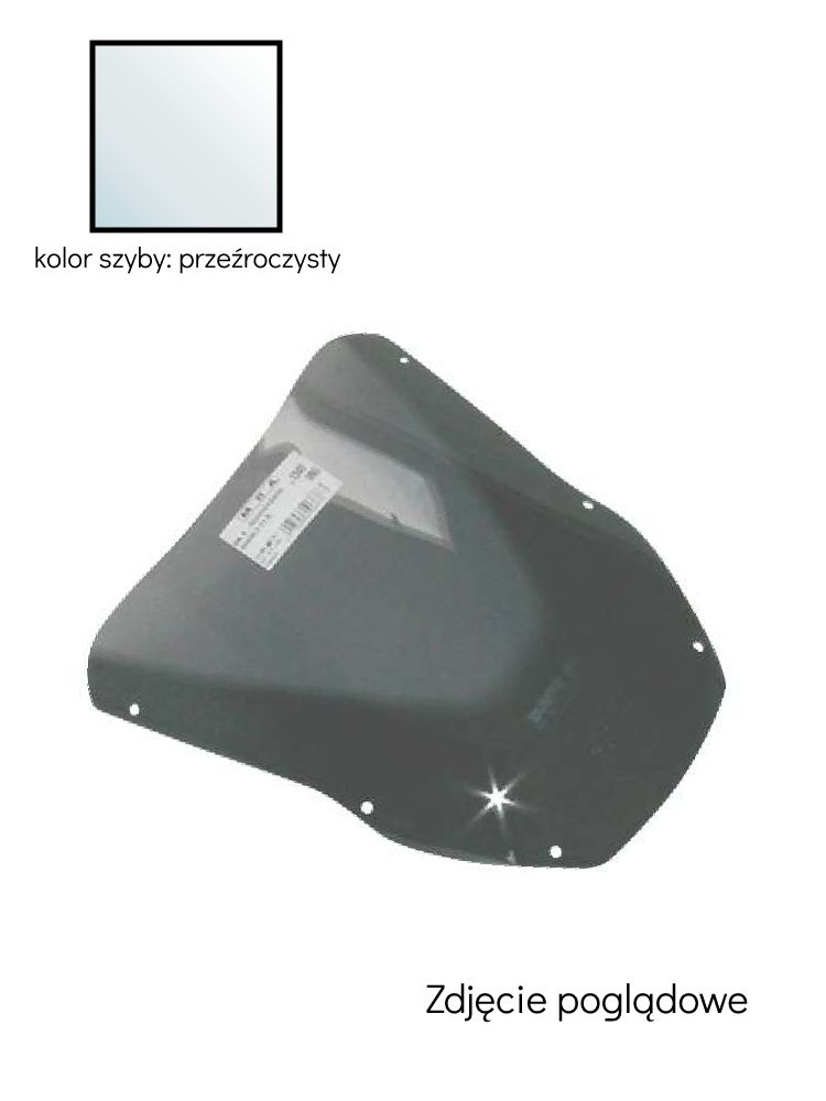 Szyba motocyklowa MRA oryginalny kształt "O" Kawasaki ZX 12 R (00-01) przeźroczysta