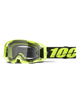 Gogle motocyklowe 100% ARmatic Enduro z przeźroczystą szybką fluo
