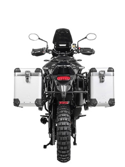 Zestaw: kufry boczne z anodowanego aluminium "And-S" Zega Pro + stelaże czarne Touratech Triumph Tiger 900 Rally / Pro / GT / GT Pro (20-) (38+45L)