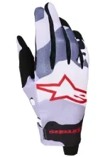 Rękawice cross Alpinestars MX Radar czarno-fioletowo-czerwone