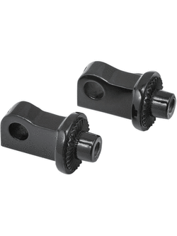 Podesty Kinetic Mini czarne + adaptery 8886 Kuryakyn do Harley Davidson XL 1200 (wybrane modele)