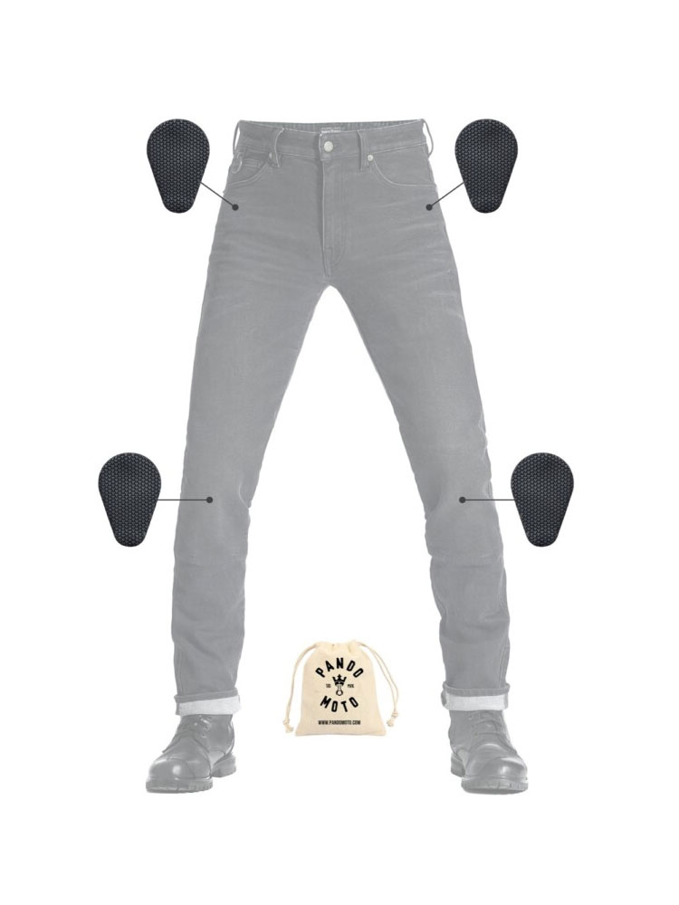 Jeansy motocyklowe Pando Moto Boss Dyn 01