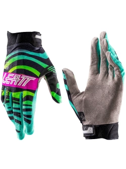 Rękawice cross dziecięce Leatt Moto 2.5 X-Flow czarno-zielono-różowe
