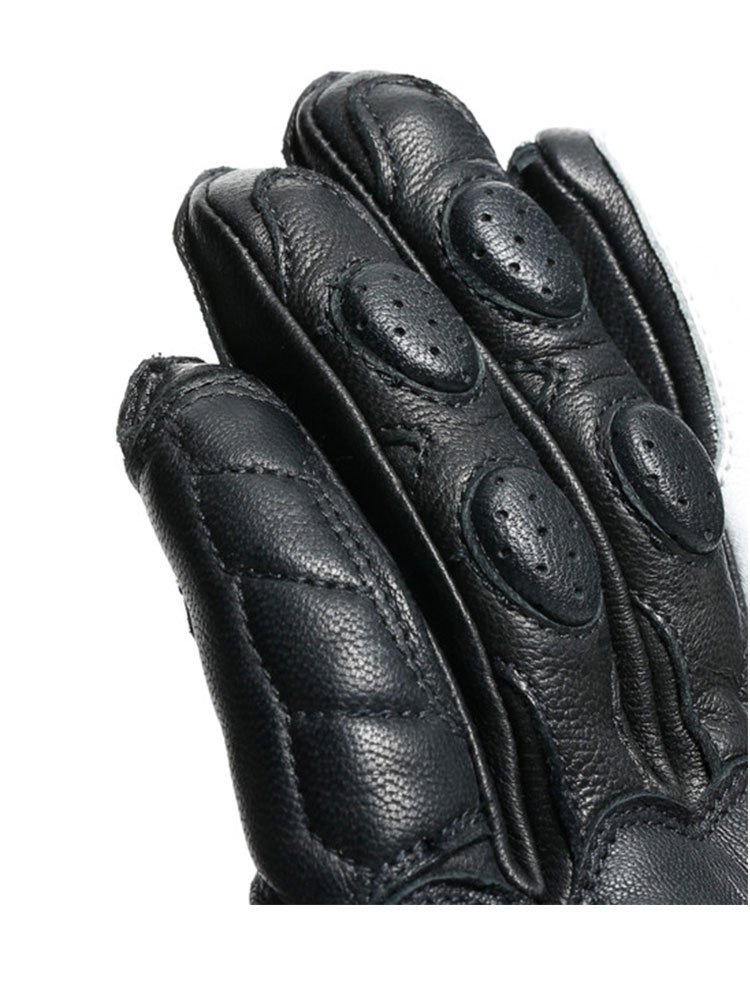 Skórzane rękawice motocyklowe Dainese Impeto czarno-białe