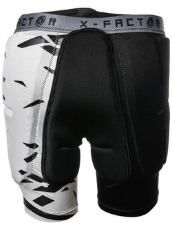Spodenki ochronne X-Factor Mega II czarno-białe