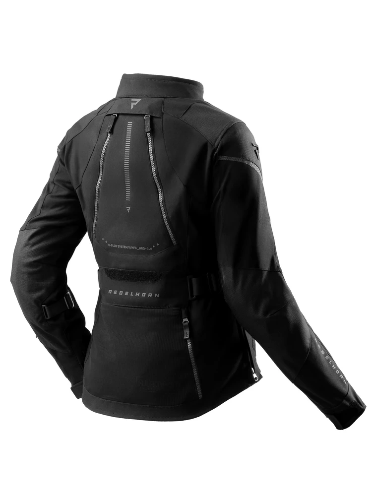 Kurtka motocyklowa damska tekstylna Rebelhorn Hardy 3.0 czarna