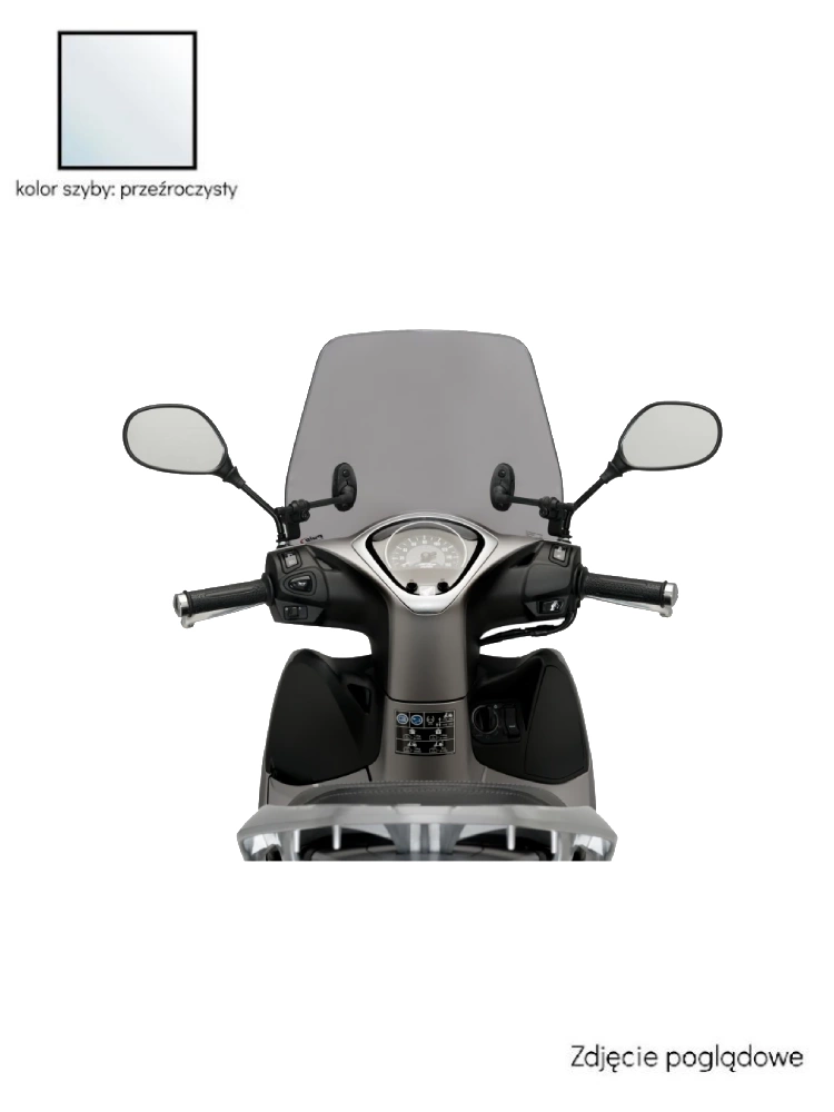 Szyba do skutera PUIG Trafic Honda SH Mode 125 (21-25) przeźroczysta