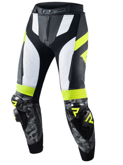Spodnie motocyklowe Rebelhorn Rebel czarno-żółte fluo