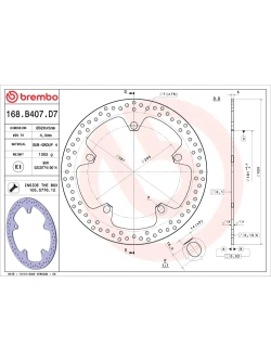 Tarcza Hamulcowa Brembo Serie Oro Fixed Prime Line BMW (wybrane modele) [śr. 320 mm]