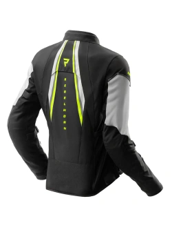 Kurtka motocyklowa damska tekstylna Rebelhorn Swift czarno-szara-fluo