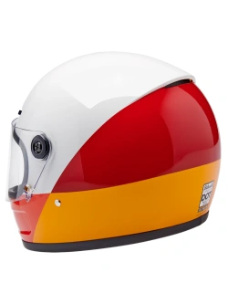 Kask integralny Biltwell Gringo SV biało-pomarańczowo-żółty
