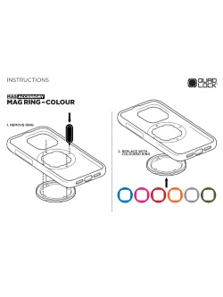 Wymienny pierścień magnetyczny Quad Lock MAG niebieski